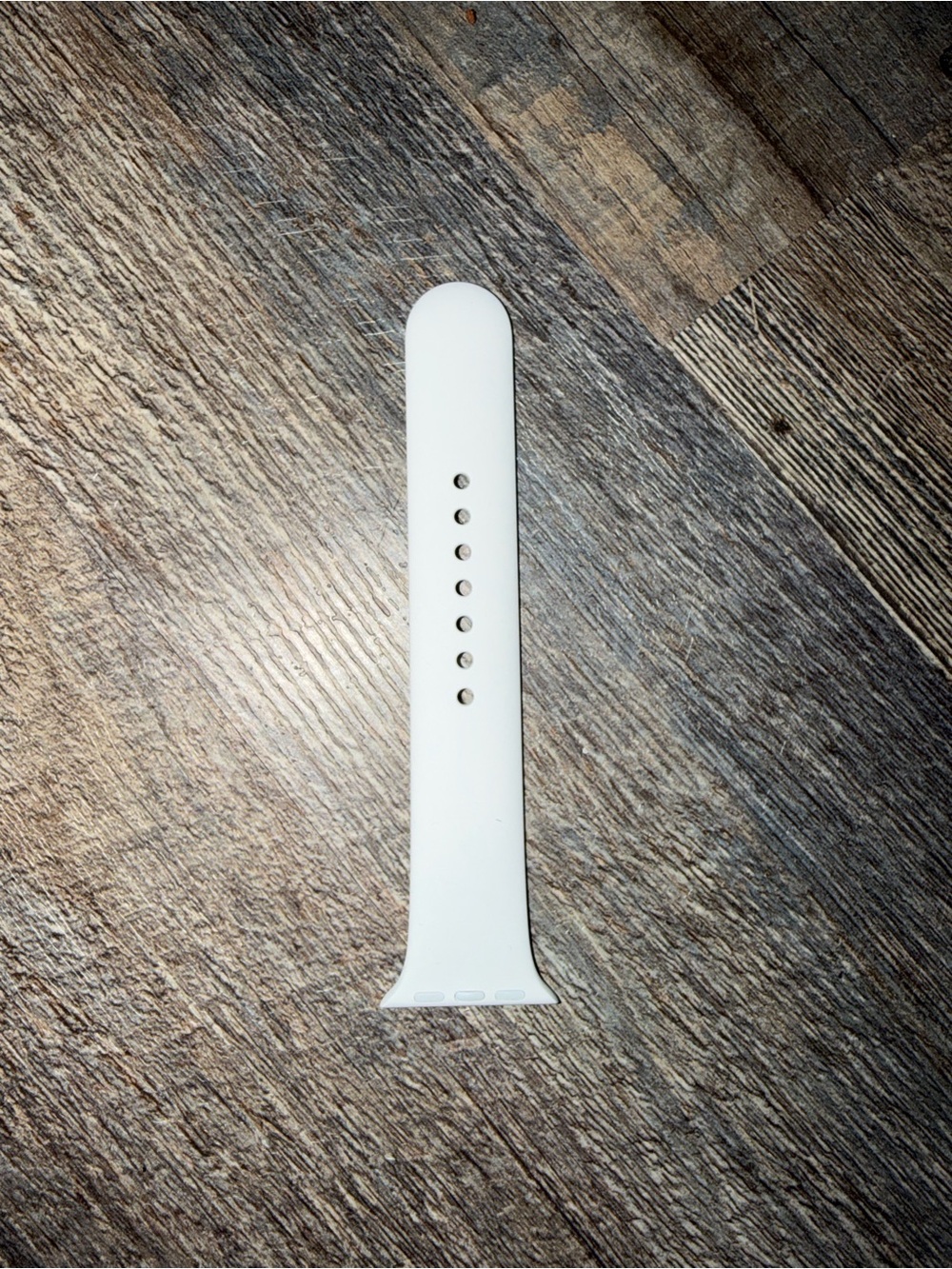 White Silicone Apple Watch Band - Compatible Replacement - M/L